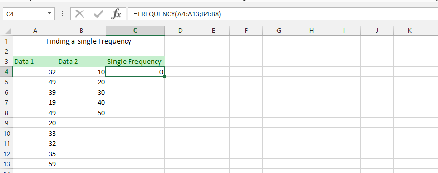 Finding a Single Frequency